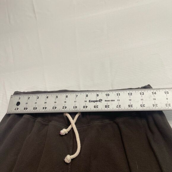 Perfect White Tee Brown Waffle Knit Joggers Sweatpants Size Medium - Picture 4 of 8